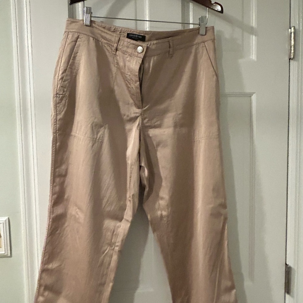 Lafayette 148 New York Tan Chinos Classic Straight-Leg